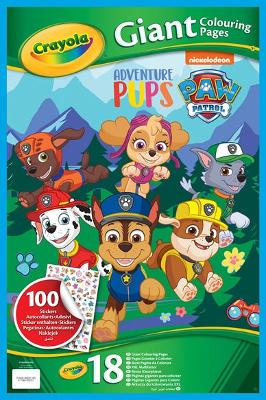 Crayola Paw Patrol Jungle Pups Giant Colouring Pages