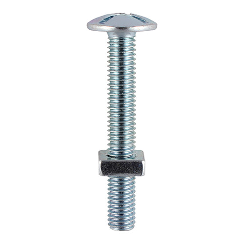 Timco M6 X 12 Roofing Bolt & SQ Nut 150s