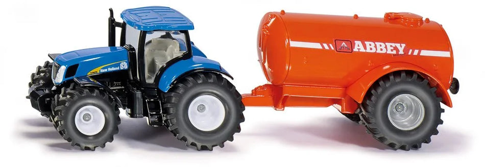 Siku 1:50 New Holland Tractor With Trailer