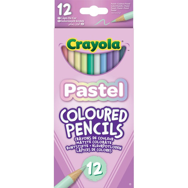 Crayola 12 Pastel Coloured Pencils