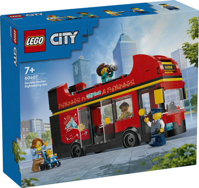 Lego City Red Double Decker Sightseeing Bus