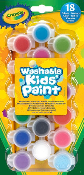 Crayola 18 Washable Kids Paint (88.7ml)