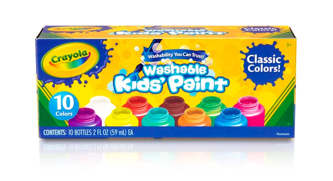 Crayola 10Ct Washable Kids Paint