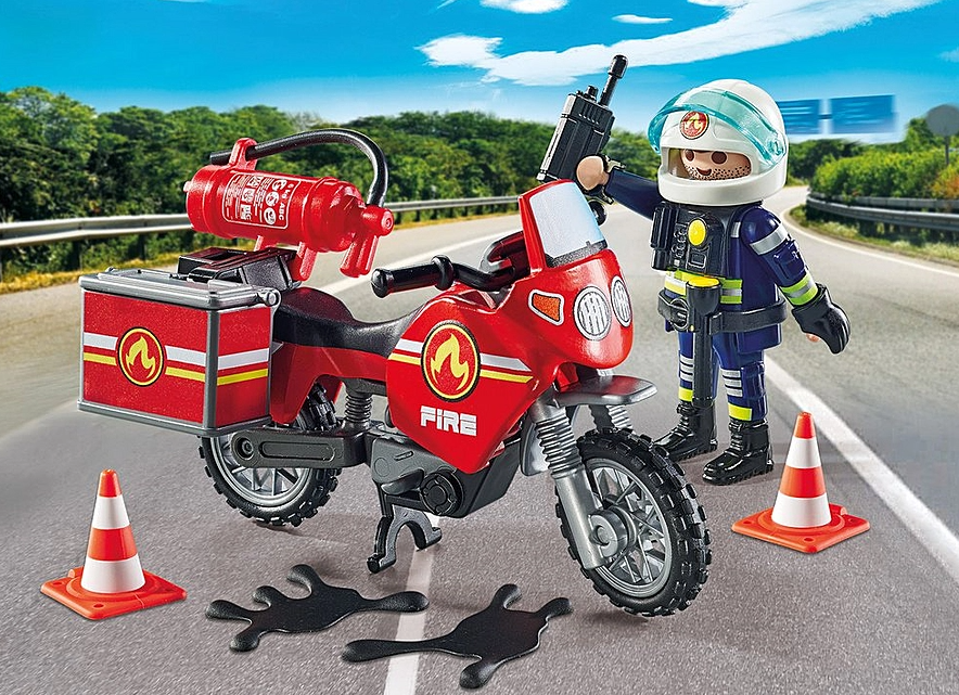 Playmobil Fire Motorcycle Fitzgeralds Homevalue Dingle
