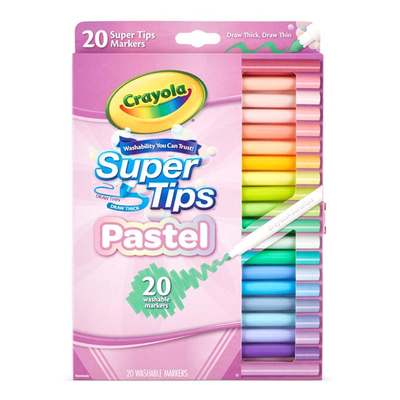 Crayola 20 Pastel Supertips