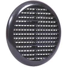 Map Push In Vent 150mm to 80mm Black