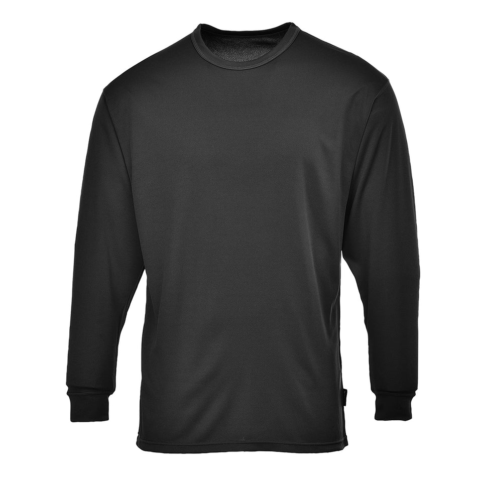 Thermal Base Layer Top Long Sleeve Black Portwest