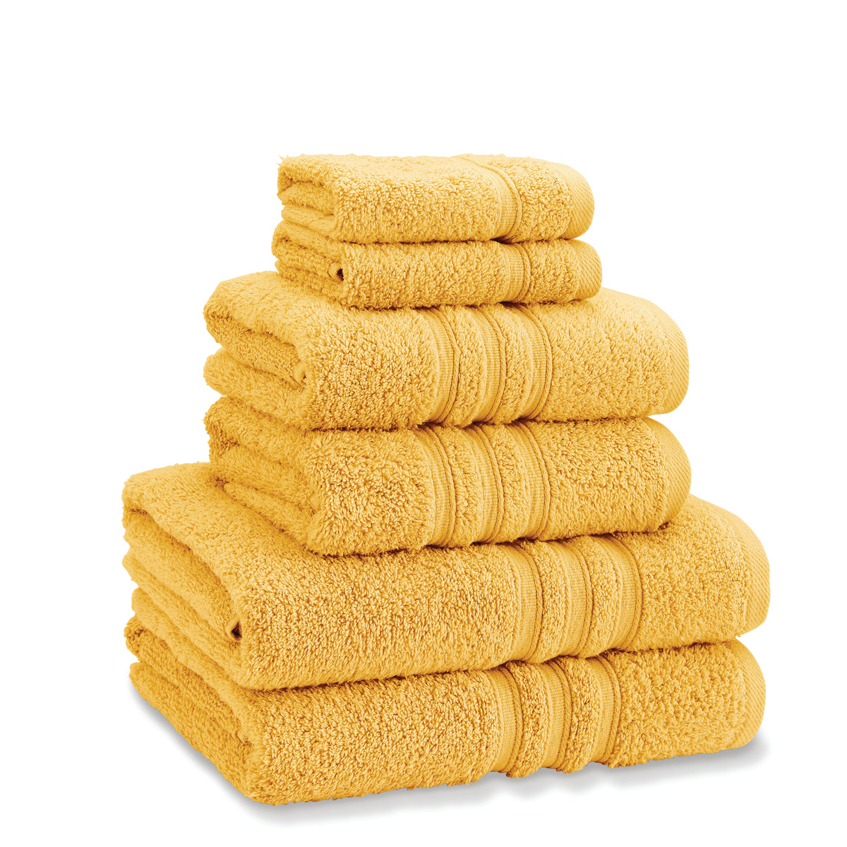 Catherine Lansfield Zero Twist Ochre Towel