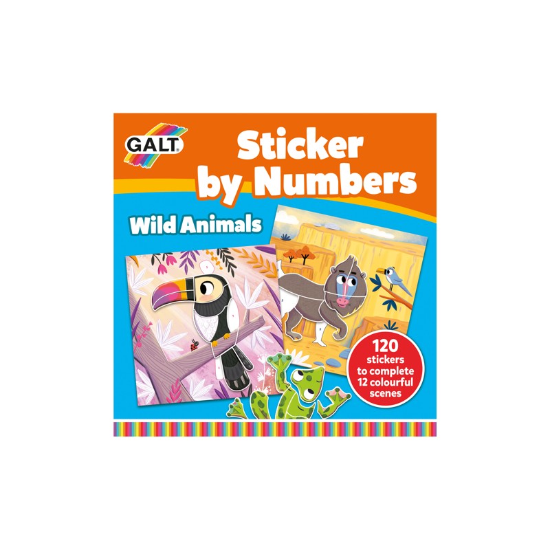 Galt Sticker by Numbers Wild Animals