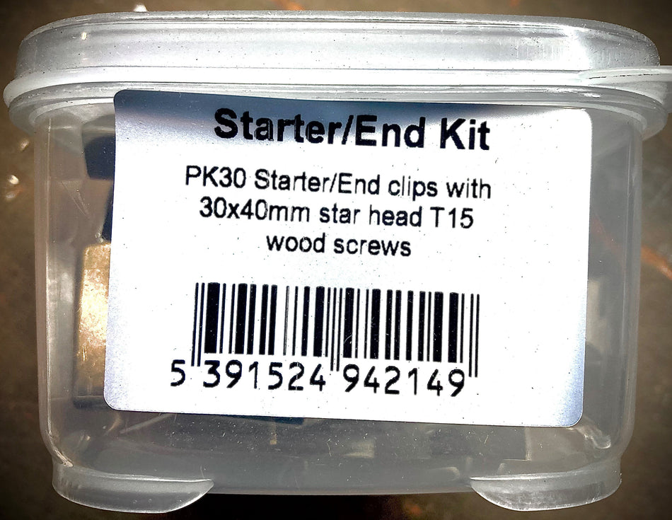 Duradek Starter/End Clip Kit Stainless Steel