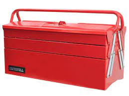 Faithfull Metal Cantilever Toolbox 5 Tray 49cm