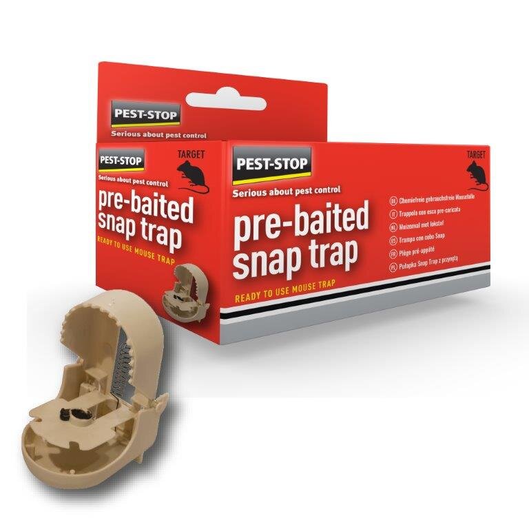 Pre-Baited Mouse Snap Trap Boxed