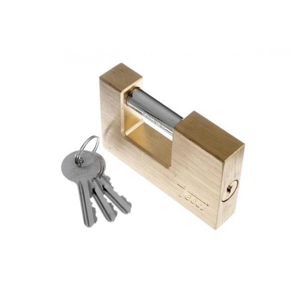 Tessi 70mm Rectangular Brass Padlock