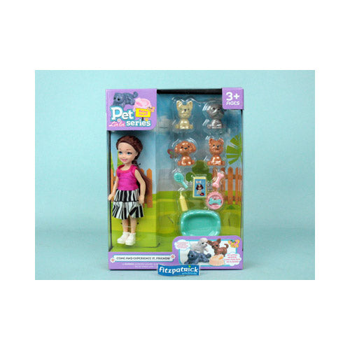 Doll With Pet Playset 12.7Cm