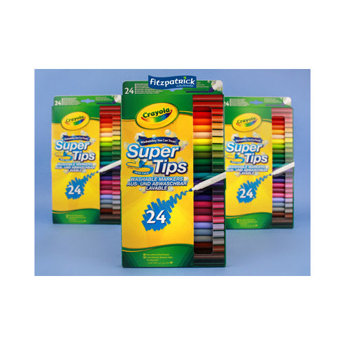 Crayola Supertips Markers 24S – Fitzgeralds Homevalue Dingle