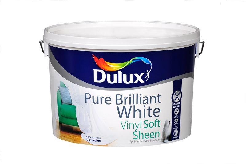 Dulux Vinyl Soft Sheen Pure Brilliant White 10Ltr
