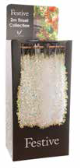Iridescent Tinsel Each Assorted Colours