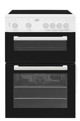 Beko Freestanding Double Oven 60cm White