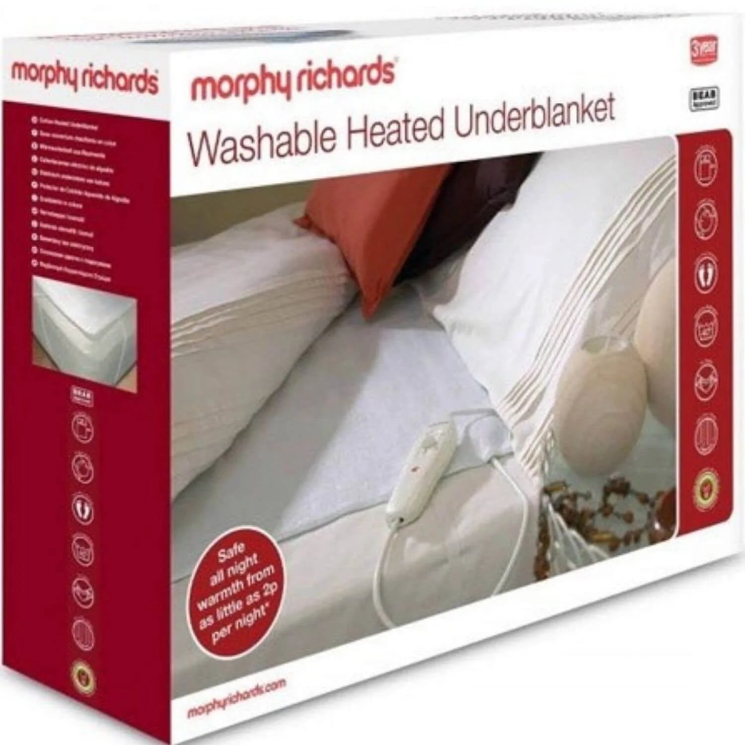 Morphy Richards Washable Double Electric Underblanket Fitzgeralds