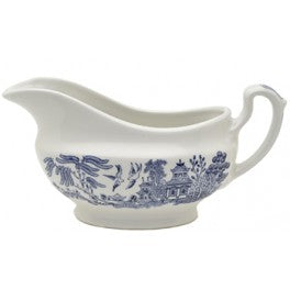 Blue Willow Pattern Gravy Boat 340ml