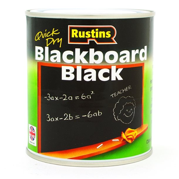 Rustins Blackboard Black Quick Drying Paint