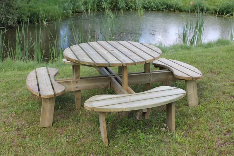 Avoca Eight Seater Round Picnic Table