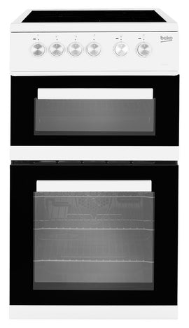 Beko Freestanding Double Oven 50cm Wkite