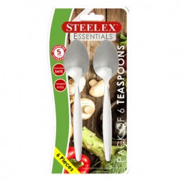 Steelex 6 Carded Teaspoon