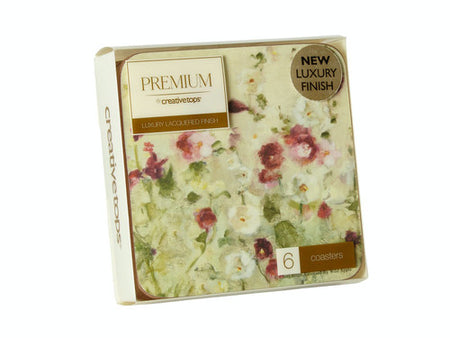 Creative Tops Wild Field Poppies Premium Coasters 6pk