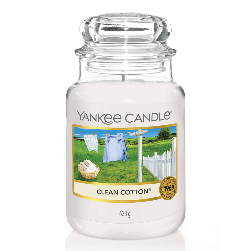 Yankee Large Jar Clean Cotton