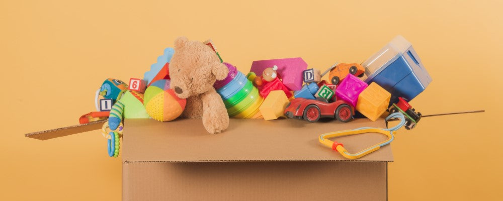 A box full of children's toys