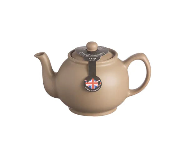 Price & Kensington Matt Taupe 6 Cup Teapot