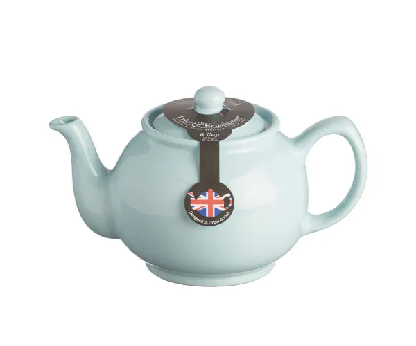 Pastel Blue 6 Cup Teapot