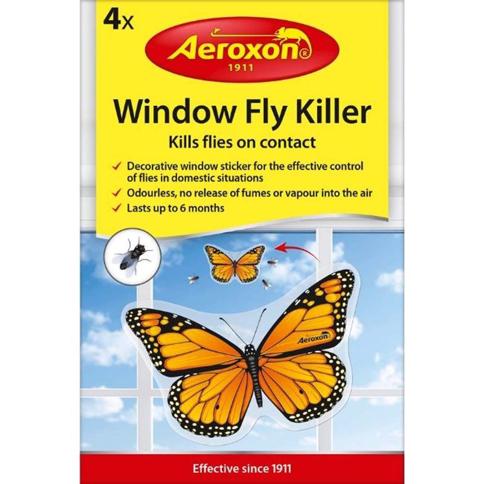Aeroxon Fly Trap Window Sticker Pack 4