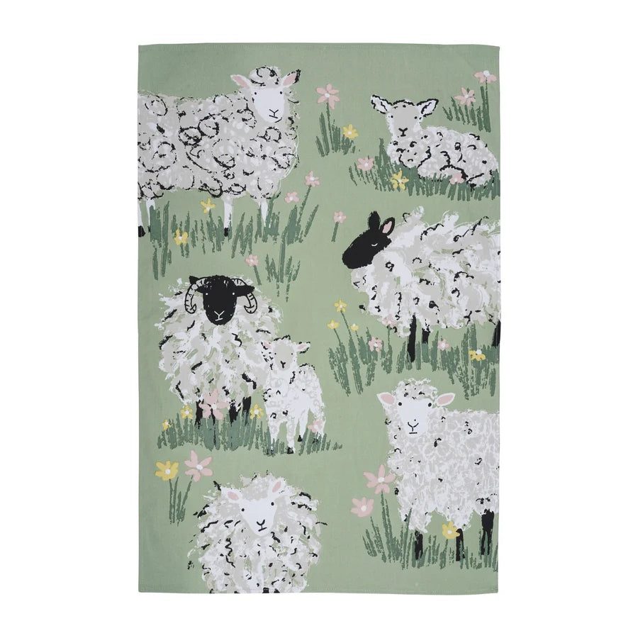 Wolly Sheep Cotton Tea Towel