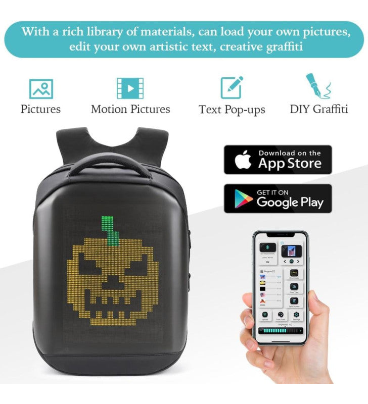 Backpack with LED Screen