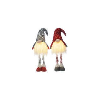 53cm 2 Asstd Battery Operated Lit Standing Sequin Gonks Each