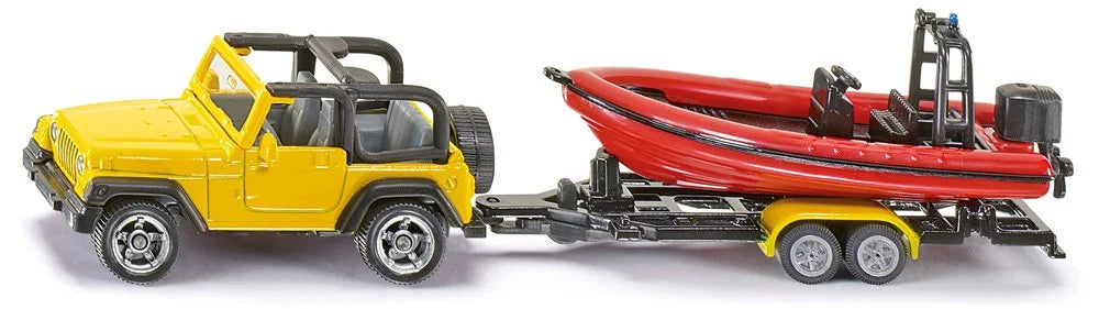 Siku 1:87 Jeep With Boat