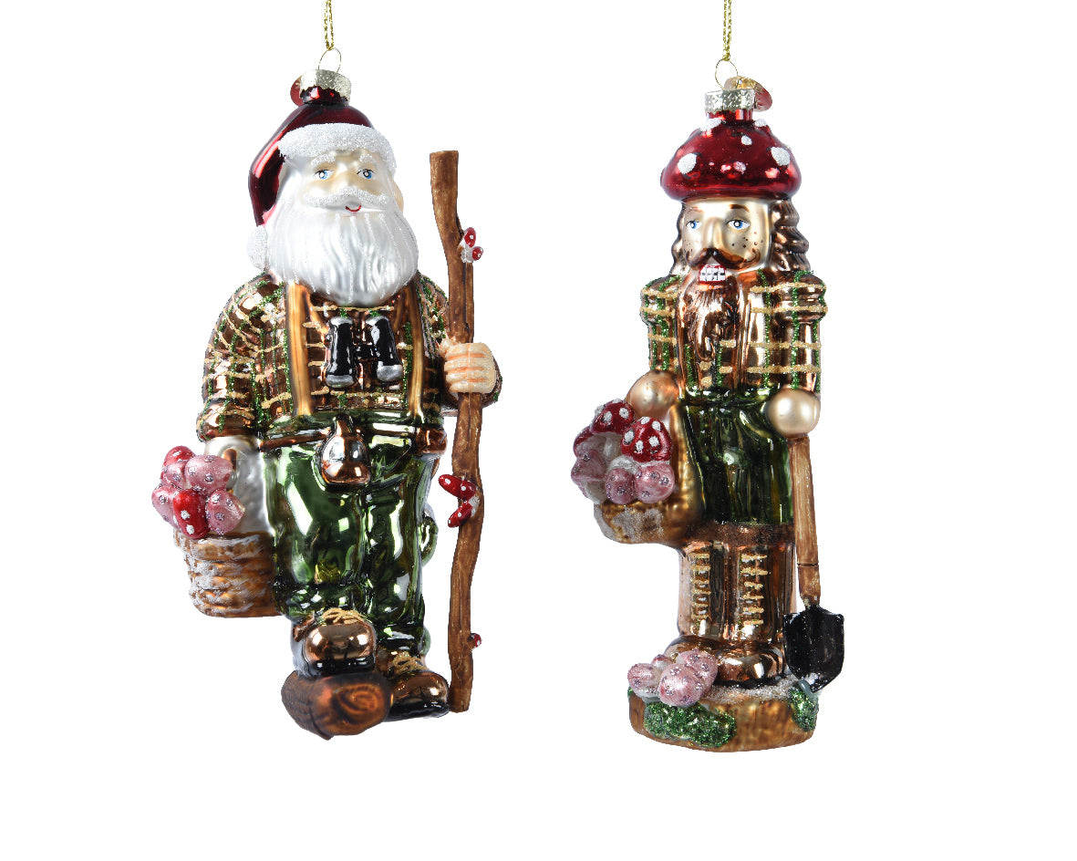 Figures Glass Santa Each