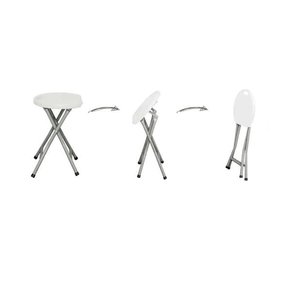 Blow Mould Folding Stool White