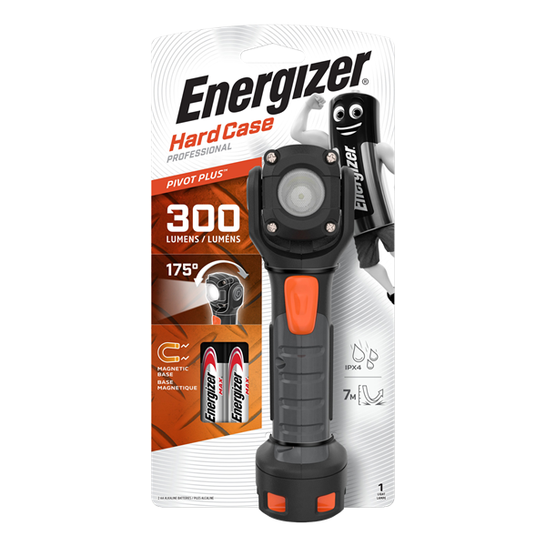 Energizer 300 Lumen Hard Case LED Pivot Torch