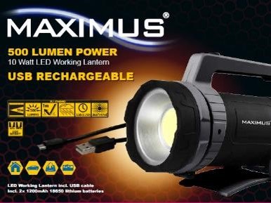 Maximus LED 10W Work Lamp 550 Lumen