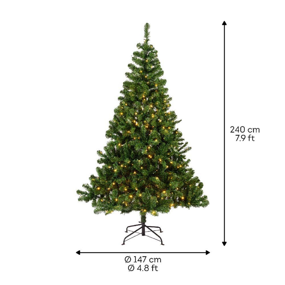 Imperial Pre-Lit Pine Christmas Tree 8ft / 240cm