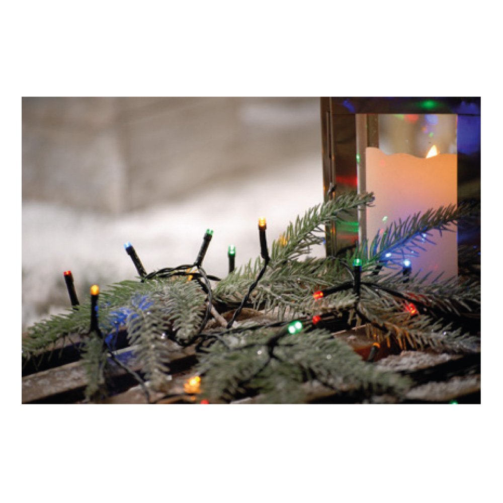 100 Battery 8 Function  Timer Lights Multi Coloured