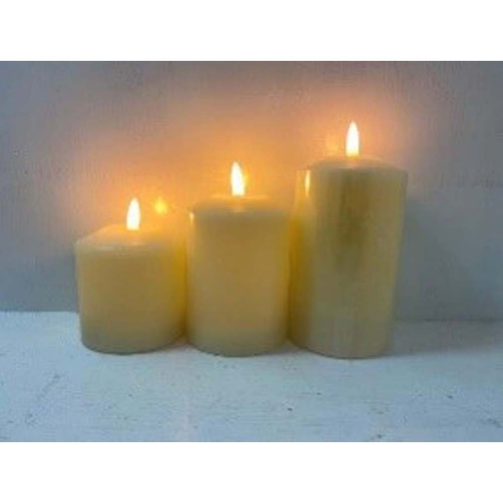 Set of 3 LED Wax Candles Battery Operated | 19412