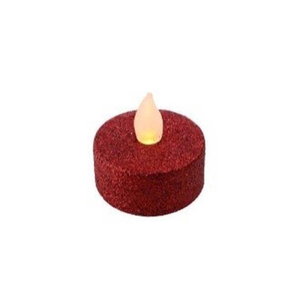 Set of 4 Tealight Candles Red