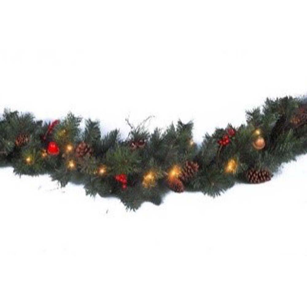 Garland With Cones , Berry, Acorns 35 LEDs | 19436