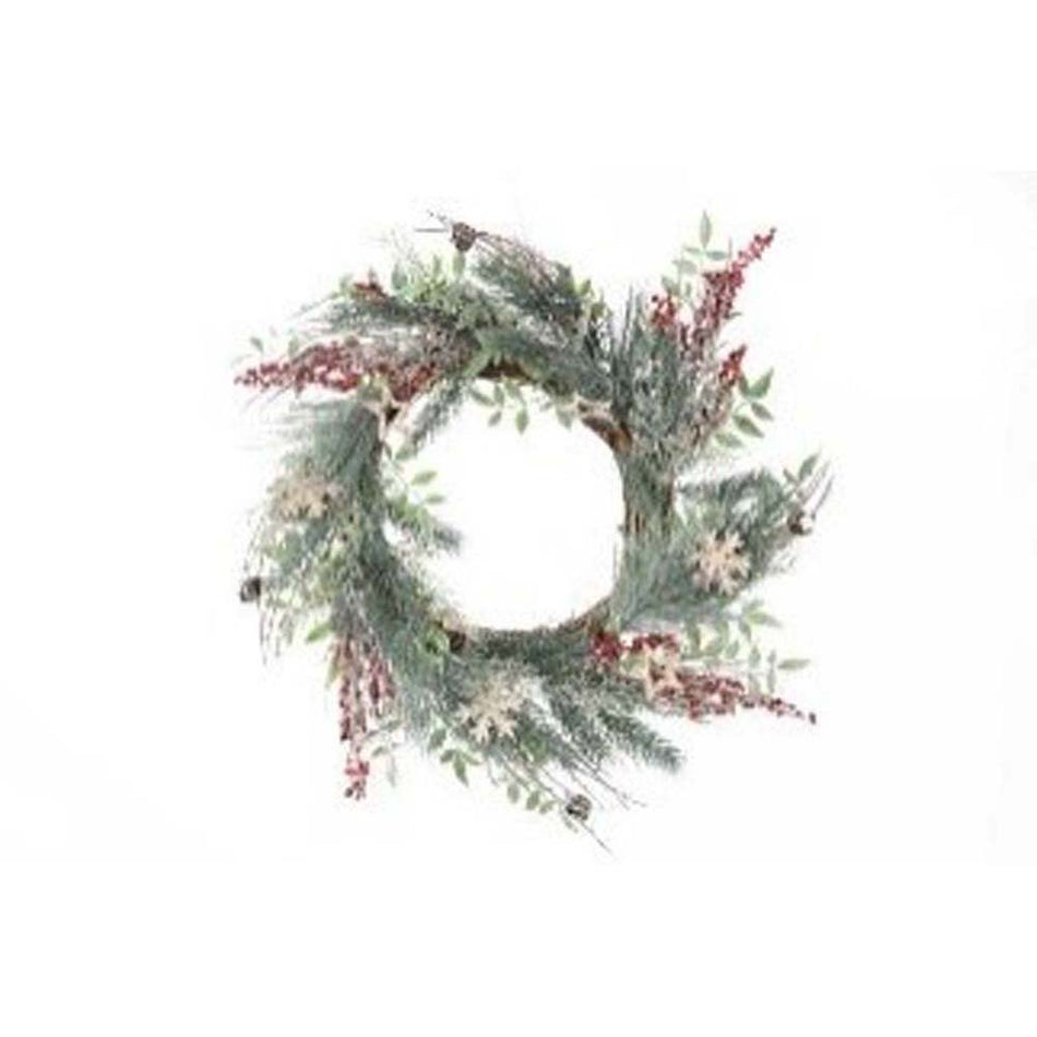 50cm Wreath with Berry, Stars, Snowflakes and Bells