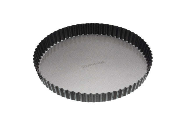 MasterClass Non-stick Loose Base 28cm Fluted Flan/Quiche Tin