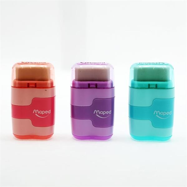 Maped Pastel Compact Duo Twin Hole Sharpener & Eraser